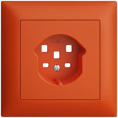 Kit frontal EDIZIOdue orange 88×88mm 1×T25 