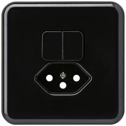 Kit frontale INC basico 86×86 nero per combinazione grd.I S1/tipo 13 per BOMI 