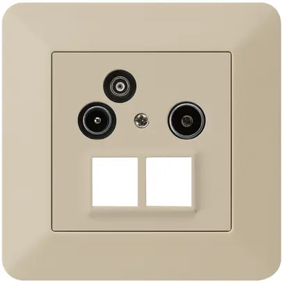 Prise pour antenne ENC R/TV/données kallysto.trend HMS 2GHz 19db beige 