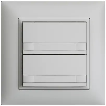 Pulsante INC KNX 2×EDIZIOdue colore grigio chiaro RGB senza LED c.inserto carta 
