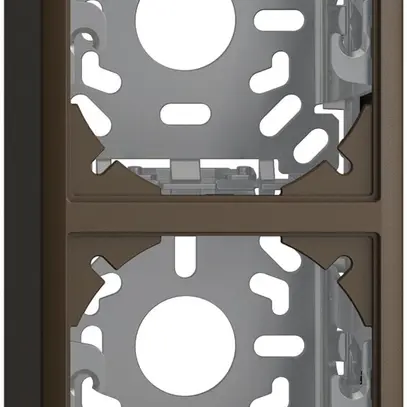 Cappa con piastra di base 2×54mm per combinazione FX verticale/orizzont. coffee 