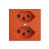 Presa EDIZIOdue 2×T23 arancione 16A, con morsetti innest. 