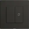 Stazione secondaria 1K/2T per interruttore scena Edue Wiser nero 