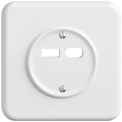 Kit de montage ENC Feller STANDARDdue pour prise USB 18W type A + type C blanc 