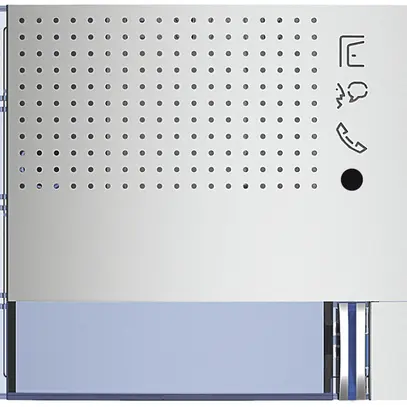 Façade pour module haut-parleur de porte Sfera avec 1 bouton aluminium 