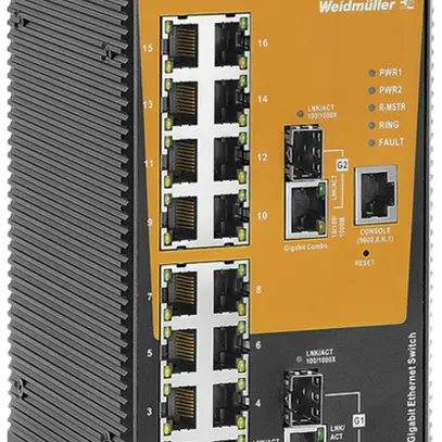 Switch WM IE-SW-AL18M-16TX-2GC, 16×RJ45 FE+2×RJ45/SFP GbE managed 