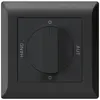 Interruttore rotativo INC 0-Man-0-Aut. nero kallysto.line 2/1L con manopola 