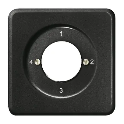 Kit frontal ENC 4-1-2-3 noir pour interrupteur rotatif à clé 