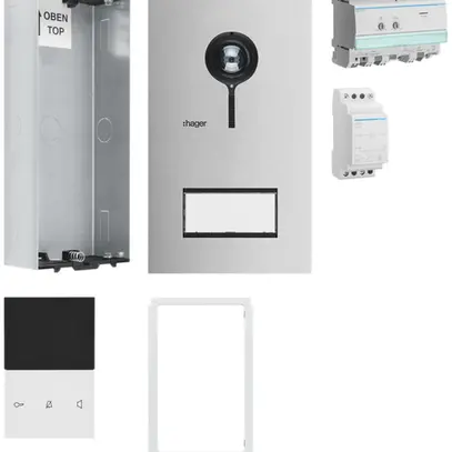 Kit vidéo ENC Hager elcom.start pour 1 appartement 