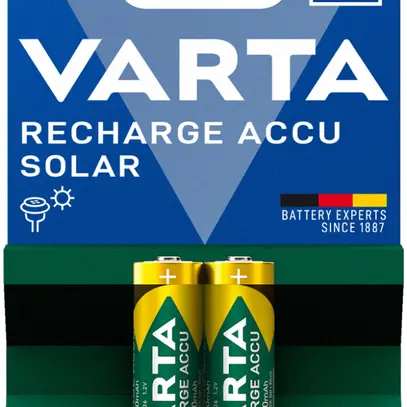 Accu VARTA Solar NiMH HR6/AA, 0.8Ah blister a 2 pezzi 