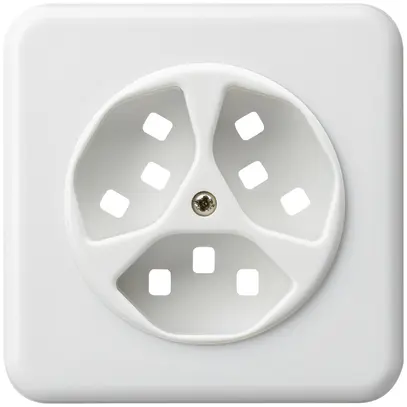 Kit frontal ENC pour prise Hager basico 3×type 23 G blanc 