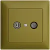 Prise TV-R ENC EDIZIOdue 11dB olive à large bande 5…2000MHz, FMI 