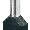 Capocorda doppio isolato PX DIN 46228 2×1.5mm² L=10mm nero 