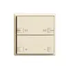 Frontset Dimmer 1…10V Szene 1K/2T ZEP 60×60mm crema 