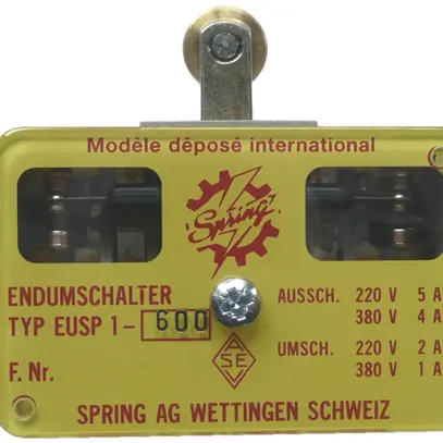 Interruttore fine corsa Spring EUSP1 grigio 