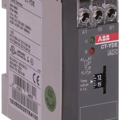 Relais temporisé INC ABB 3…300s 110…130VAC pour étoile-triangle 1C 