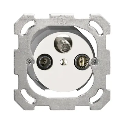 Presa antenna INC SAT/TV/R DB53 FH bianco con SAT-F 
