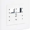 UP-Montageset R&M gerade für 4×RJ45 Kat.6A 96×96mm weiss 