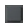 Kit frontal kallysto 60×60 anthracite pour interrupteur/contact à poussoir 