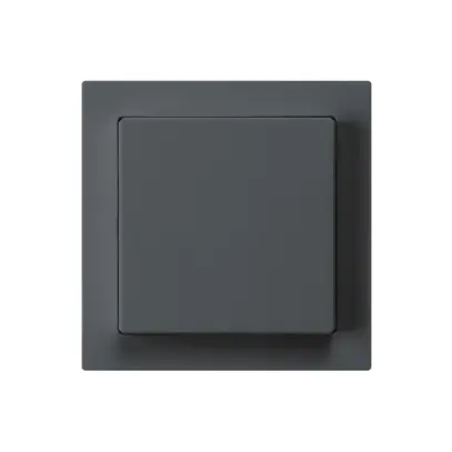 Kit frontal kallysto 60×60 anthracite pour interrupteur/contact à poussoir 