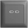 Presa INC USB 18W 2×tipo C Feller EDIZIOdue FMI 230V 3600mA grigio scuro 