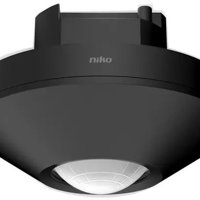 Détecteur de mouvement ENC M34HC, KNX, plafond haut, 15…29m, 360°, noir 