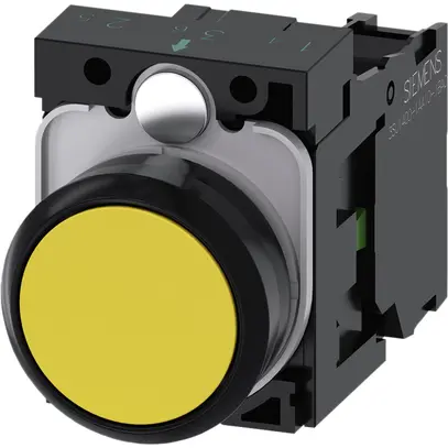 Contact à poussoir Siemens SIRIUS ACT support 1F jaune plastique 