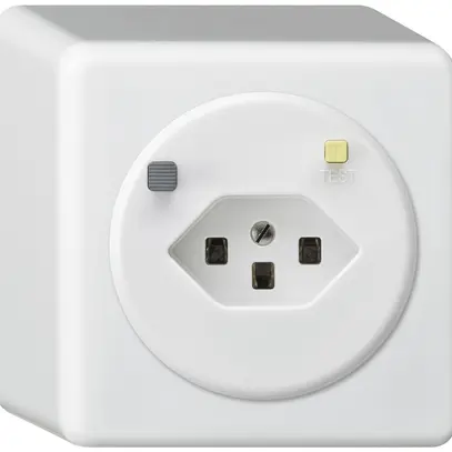 Presa AP basico T23 FI 30mA bianco 