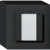 Pulsante universale AP 2×KAL con LED nero 