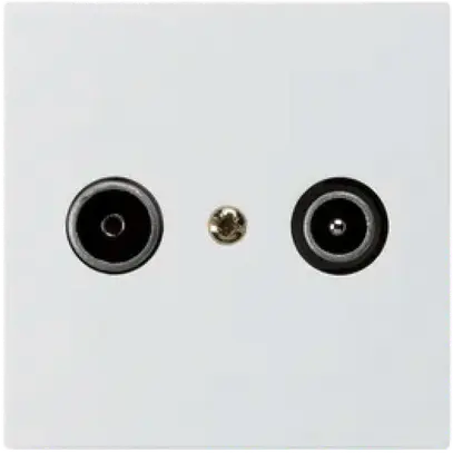 Presa di passaggio INC kallysto R/TV 23dB bianco 