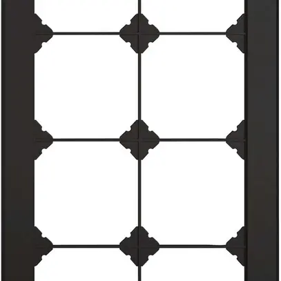 Intestazione INC EDIZIO.liv SNAPFIX® 4×2 per combinazioni a libera scelta nero 