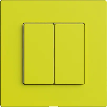 Interrupteur 2K/2T Edue Wiser lemon 