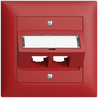 UP-Montageset S-One EDIZIOdue FMI für 2×RJ45 schräg, berry 