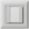 Poussoir multifonction ENC kallysto.line KNX RF 2× gris clair 