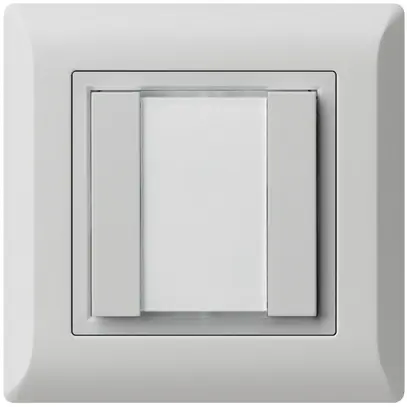Poussoir multifonction ENC kallysto.line KNX RF 2× gris clair 