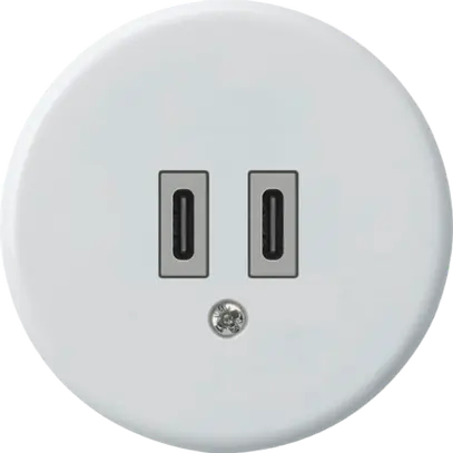 Presa di carica USB Hager basico C-C 20W 5V bianco 