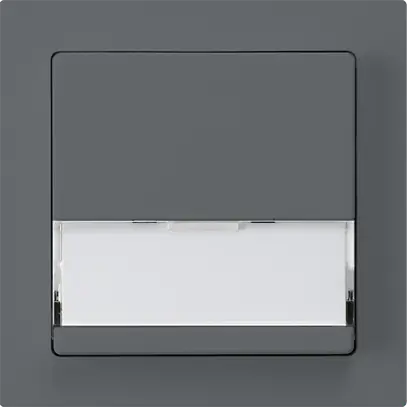 Poussoir de sonnerie ENC avec porte-étiquette A/1L kallysto anthracite 