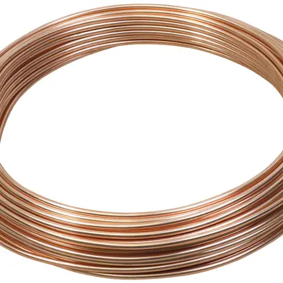 Fil rond Flury LR 2 Cu nu semi-dur rouleau ca.20m Ø8mm 