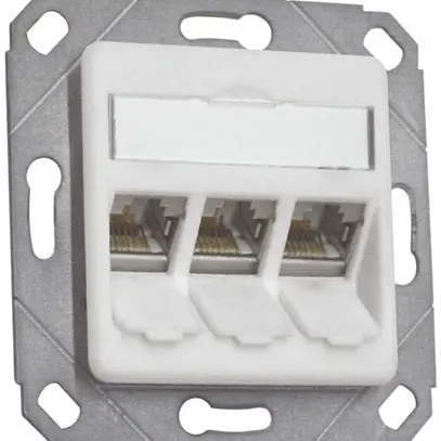 Boîte de raccordement ENC EDIZIOdue 3×MS1/8 blanc ou 3×MU1/8 Dätwyler 