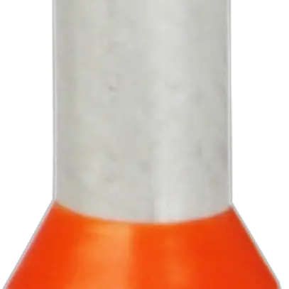 Embout de câble type B isolé 4mm²/10mm orange 