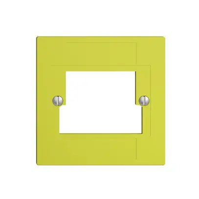 Frontplatte 2×TT,2×RJ45 lemon ITplus ITM EDIZIOdue 