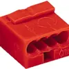 Borne de connexion WAGO MICRO pour fil 4×0.6…0.8mm rouge 