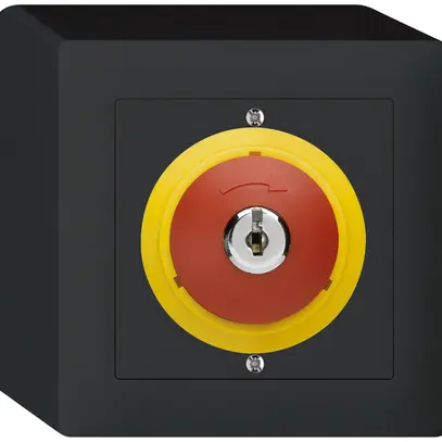 AP-Schlüsseltaster kallysto NOT-AUS schwarz 