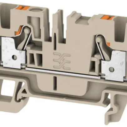 Morsetto di passaggio Weidmüller A2C PUSH IN 4mm² TS35 beige 