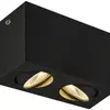 Plafonnier LED SLV TRILEDO DOUBLE CL 16W 1100lm 3000K 38° 163×85×95mm noir 