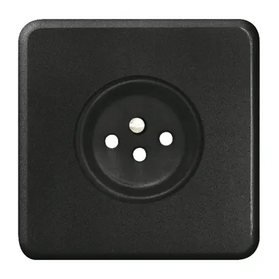 Kit frontale FH per presa T12 nero 