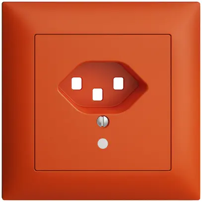 Kit frontale INC EDIZIOdue arancione 88×88mm T23 con lente 