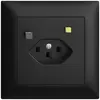 UP-Steckdose EDIZIOdue T23 FI 30mA FMI, schwarz 