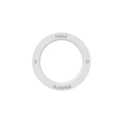 Disco indicatore NEVO, p.interruttore rotativo, 0-Hand-0-Automat, bianco 