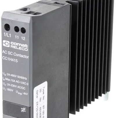 Contattore semiconduttore ComatReleco CC1H415, 24…230VUC, max. 15A/24…480VAC 